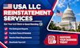 do llc amendment, llc dissolution, llc reinstatement, llc address change