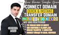 connect domain, cloudflare setup, fix dns cdn, transfer godaddy domain