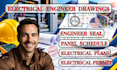 electrical permit drawings electrical plans calculations panel schedule and seal