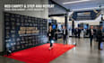 custom red carpet step and repeat backdrop trade show event banner design rollup