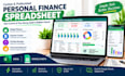 create a personal finance spreadsheet, budget and expense tracker