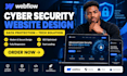 design webflow cyber security website data protection site tech solution site
