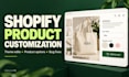customize your shopify store themes customization pages, product options kradim