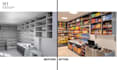 create retail interior design and realistic 3d render