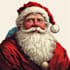 create a cute and creative santa claus character