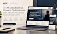 wix website for cfo consultants website design finance professional website
