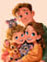 create a disney cartoon illustration