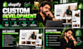 customize shopify theme and develop custom liquid sections