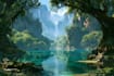 fantasy landscapes, illustration, environment