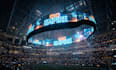 photorealistic 3d stadium led screen and jumbotron ads