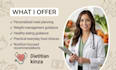 create a personalised diet plan and healthy meal plan