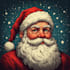 create a cute and creative santa claus character