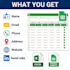 do data entry web research and extract contact details into excel