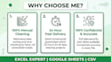 clean messy excel data, remove duplicates and fix formatting
