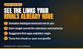 do competitor backlink gap analysis and link audit for saas
