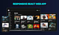 build a responsive react website with rest API integration