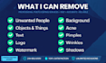 remove unwanted person and object from photo