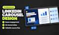 do linkedin carousel design, carousel post and social media post design