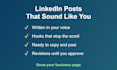 write linkedin content to grow your business page