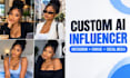create a realistic personal ai influencer model for consistent ai images with