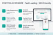 create modern responsive landing page or portfolio website