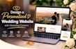 design a personalized wedding website with wedding content