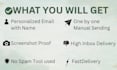 send your emails manually one by one with personalization