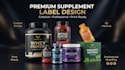 do supplement label design and bottle label design
