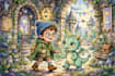 create cute ai children book illustrations for kids story book