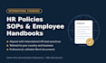 write professional HR policies, sops and employee handbooks
