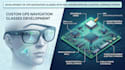 develop gps navigation glasses with imu magnetometer and digital compass system