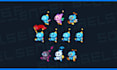 create pixel art sprites, animated sprite sheets, pixel character art animation