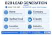 do b2b lead generation and email list building