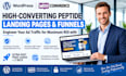 design a high converting peptide landing page or supplement funnel
