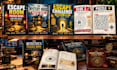 design escape room puzzle books, activity pages, and interactive website puzzles