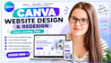 do canva website design, canva website redesign canva landing page
