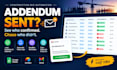 automate bid addendum tracking and subcontractor follow ups
