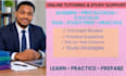 provide tutoring and study support for math, teas, and online courses