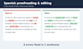 proofread and edit your spanish text