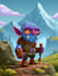 draw 2d game character illustration