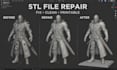 fix repair custom 3d model stl file 3mf 3d scan cleanup mesh modification