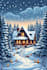 design cinematic christmas winter scene illustrations
