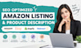 write SEO optimized product listing and product description