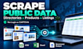 scrape websites and extract structured data for you
