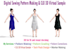 sewing pattern maker and create 3d garment design