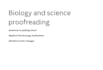 proofread and edit biology medical documents