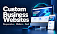 build a custom full stack website development frontend, backend developer