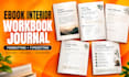 do canva self help ebook design, wellness workbook journal, pdf lead magnet