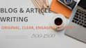 write articles, blogs and website content