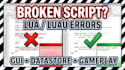 fix roblox game bugs script errors luau issue broken system glitches game